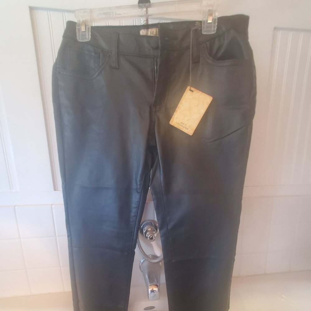 Faux leather pants size 9